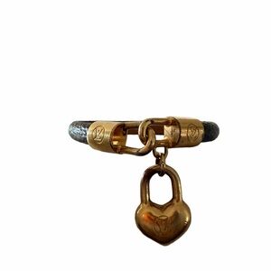 Louis Vuitton Gold Heart Charm Bracelet